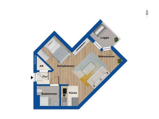 Grundriss 4. Obergeschoss