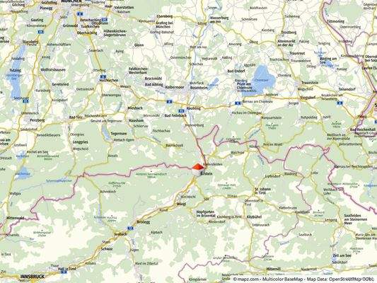 Kufstein 1h nach München Salzburg und Innsbruck 3h a d Gardasee