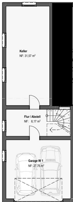 WE1_Grundriss Keller-Garagen