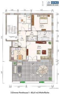 Whg. links - Der Grundriss