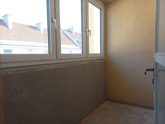 Verglaste Loggia - Richtung Osten