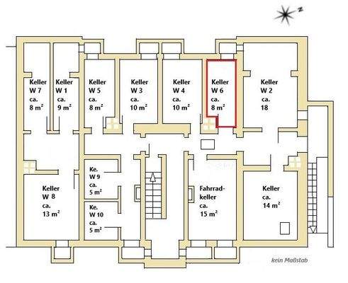 Kellergeschoss - Kellerraum zur Wohnung