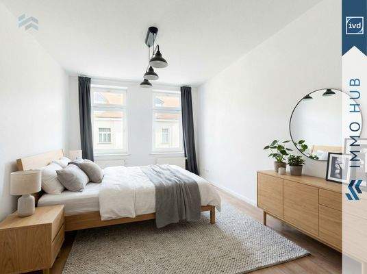 Schlafzimmer (gestaged)