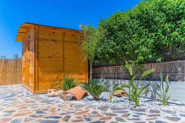 Kreta, Pigianos Kampos: Stilvolle Villa mit beheiztem Pool und Gästestudio in der Nähe von Rethymno zu verkaufen