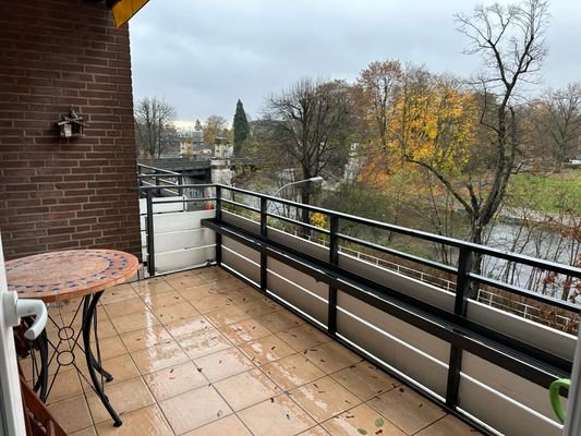 Süd-West Blick auf dem Balkon