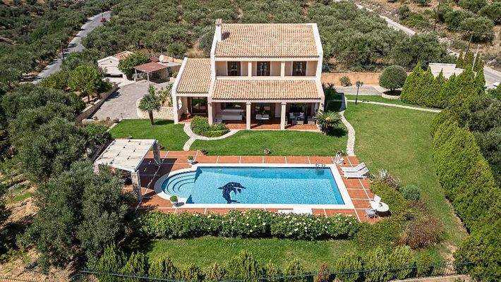 Kreta, Sternes: Luxusvilla in erhabener Lage mit perfekter Aussicht zu verkaufen