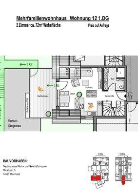 Wohnung Nr. 12 / 1. Dachgeschoss
