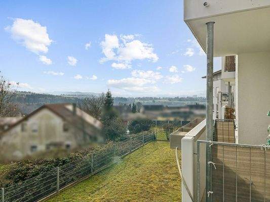 Schöner Ausblick vom Balkon