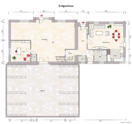 Aufteilung Erdgeschoss