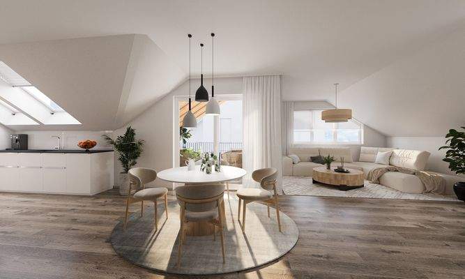Innenrendering Gebäude 1 - Wohnung 3