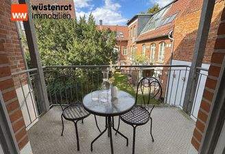 Balkon mit herrlichem Blick in den Innenhof