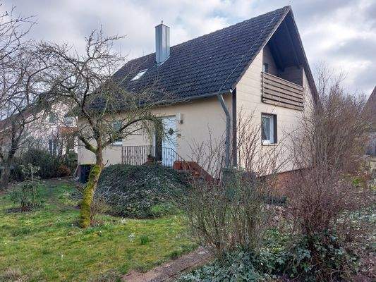 Rückansicht mit Hauseingang
