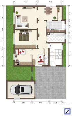 EG Beispiel möbliert