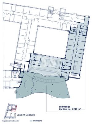 Grundriss Erdgeschoss ehemalige Kantine