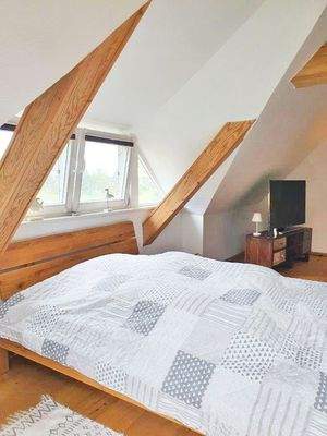 Wohn- und Schlafzimmer Dachgeschoss