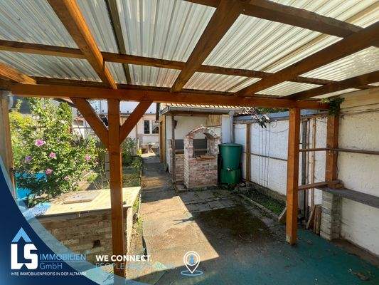 Blick auf die Grillecke