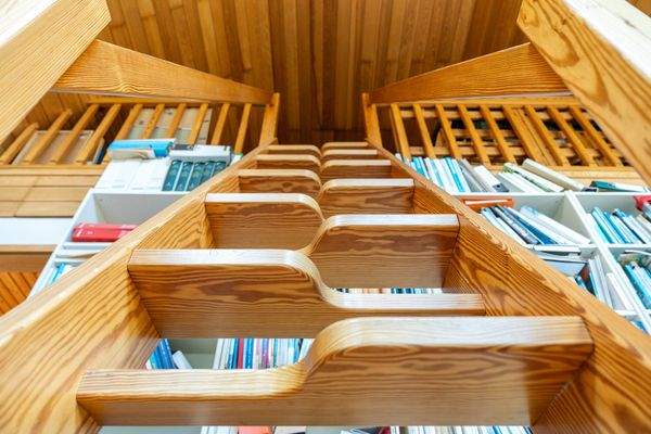 Treppe in das Dachgeschoss