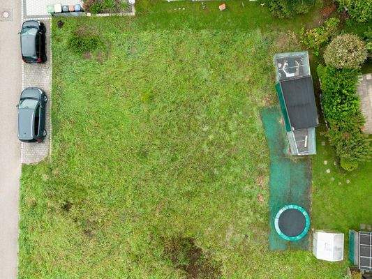 Wohnbaugrundstück aus der Vogelperspektive