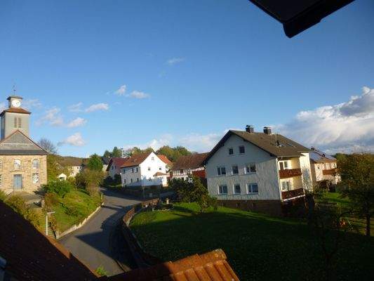 Blick vom Balkon