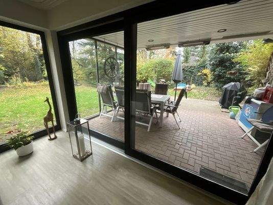 Blick auf die Terrasse