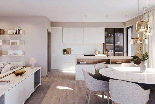 20250313-Residences Aurora - Type C - kitchen & dining area - beige-