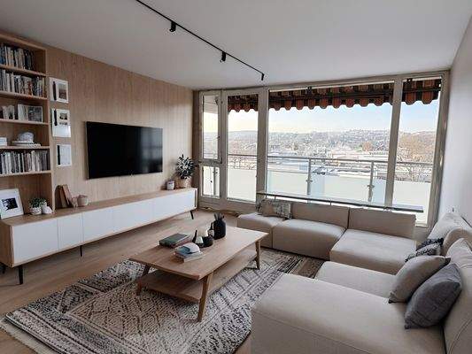 Wohnzimmer mit Einrichtungsbeispiel