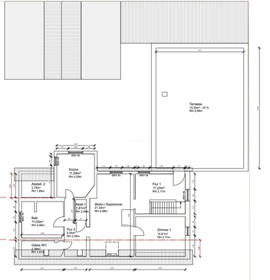 Grundriss 1.OG Wohnung 2