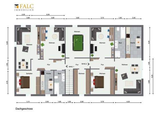 Grundriss Dachgeschoss Gasthaus