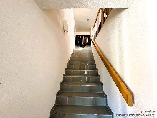 Treppe zum Dachgeschoss