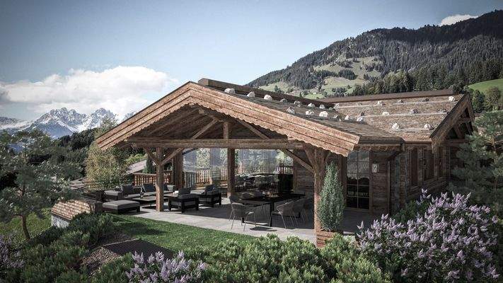 KITZIMMO-Luxusvilla in bester Lage auf der Bichlalm kaufen - Immobilien Kitzbühel.