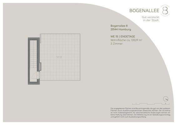 Grundriss Dachterrasse WE 15