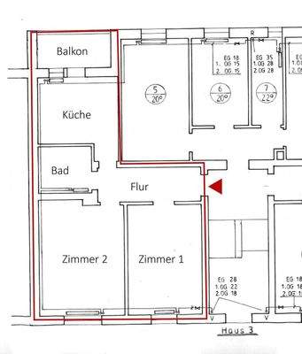 Grundriss 1 OG links