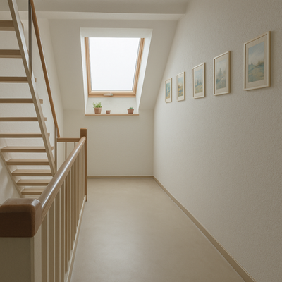 Flur  zum Dachboden visualisiert