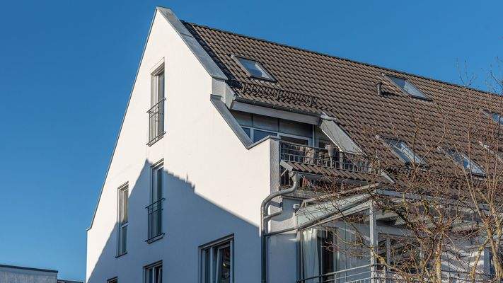 Südwestansicht der Wohnanlage