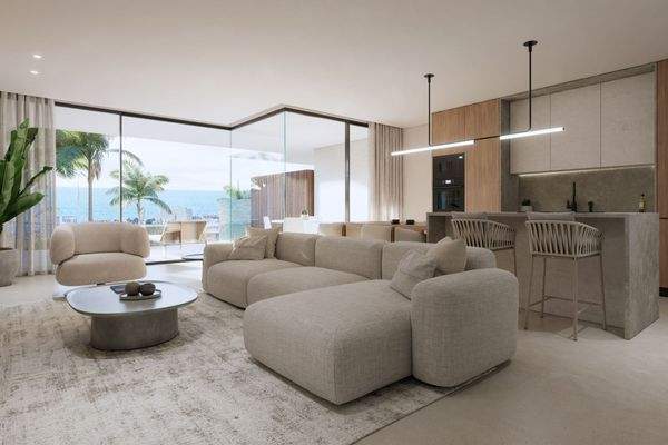 Wohnbereich und Küche