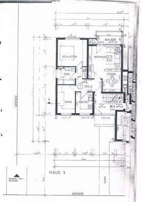 Die Grundrissskizze der Wohnung