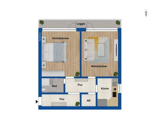 Grundriss Wohnung