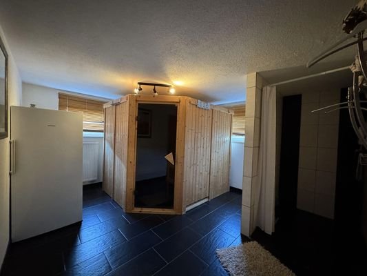 Sauna im Keller