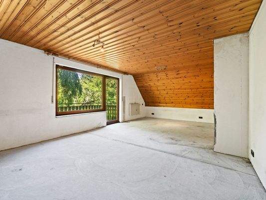 Gästezimmer/Büro im Obergeschoss mit Zugang Balkon