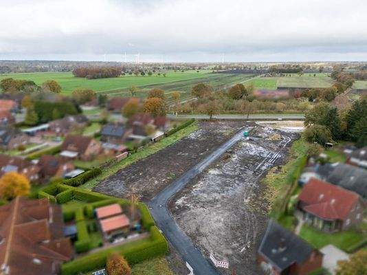 Blick auf das Baugebiet