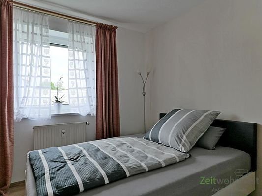 Blick ins Schlafzimmer