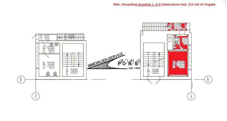 M-Neuaub. Lagerhalle EG 2.448 m² Grundriss 1. OG