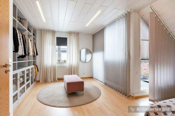 KI Schlafzimmer mit Ankleide