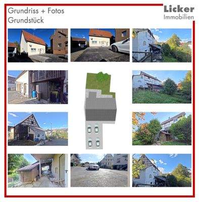 Grundriss + Fotos - Grundstück