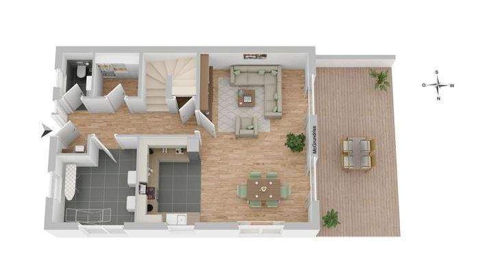 Grundriss DHH EG rechts