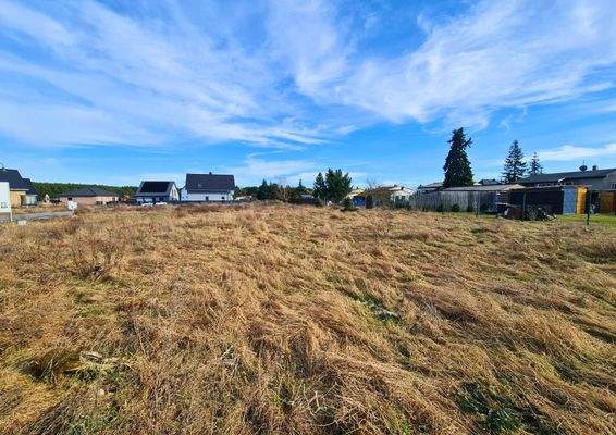 Blick nach Ost vom Grundstück