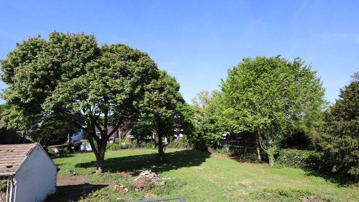 Blick auf hintere Grundstücke