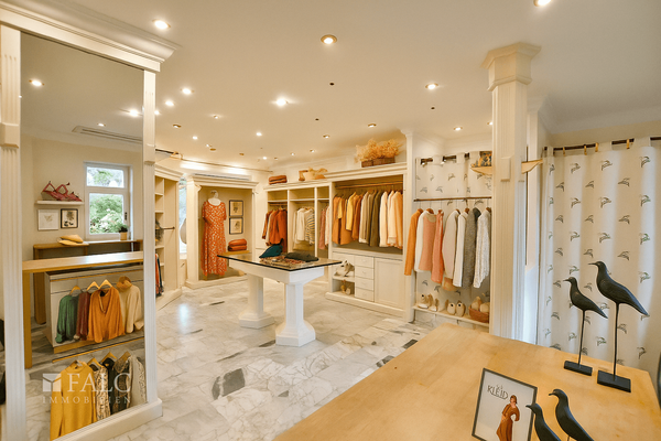 Einrichtungsbeispiel mit Bekleidung