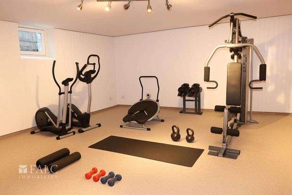 So könnte das Sportzimmer aussehen