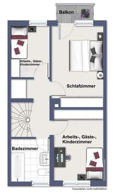 Grundriss Obergeschoss